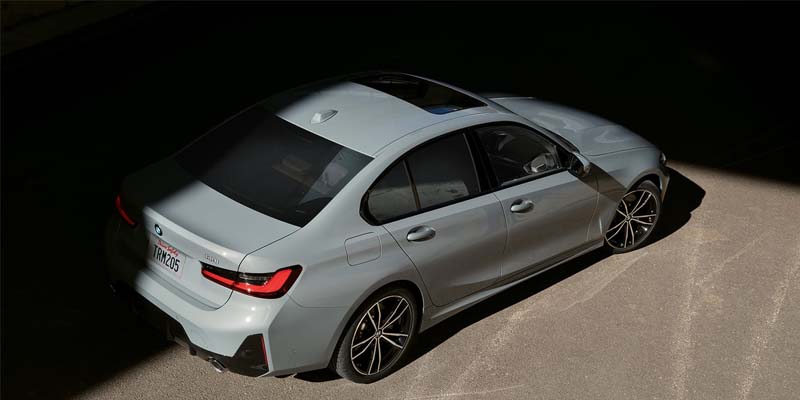 New BMW 3 series matte gray